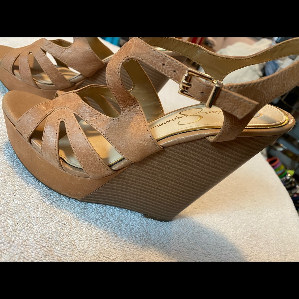 Brand New Leather Wedges By Jessica Simpson  Box 43